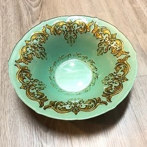 Blue and Gold Decorative Bowl